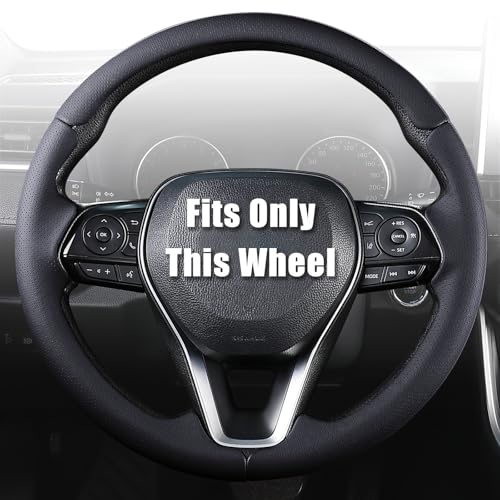 Aimato Customized Steering Wheel Cover for Toyota Camry 2018-2024/RAV4 2019-2025/Corolla 2020-2025/Avalon 2019-2022/Venza 2021-2024 Thin,Anti-Slip,Scratch-Resistant Exclusive Car Accessory for Toyota - Image 1