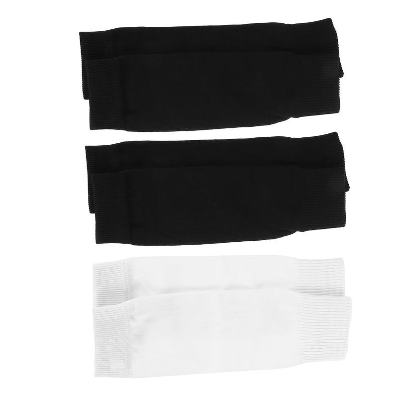 Youth Shin Guard Sleeves 3 Pairs Breathable Knitted Compression Football Socks Moisture Wicking Flexible Soccer Pads - Image 2