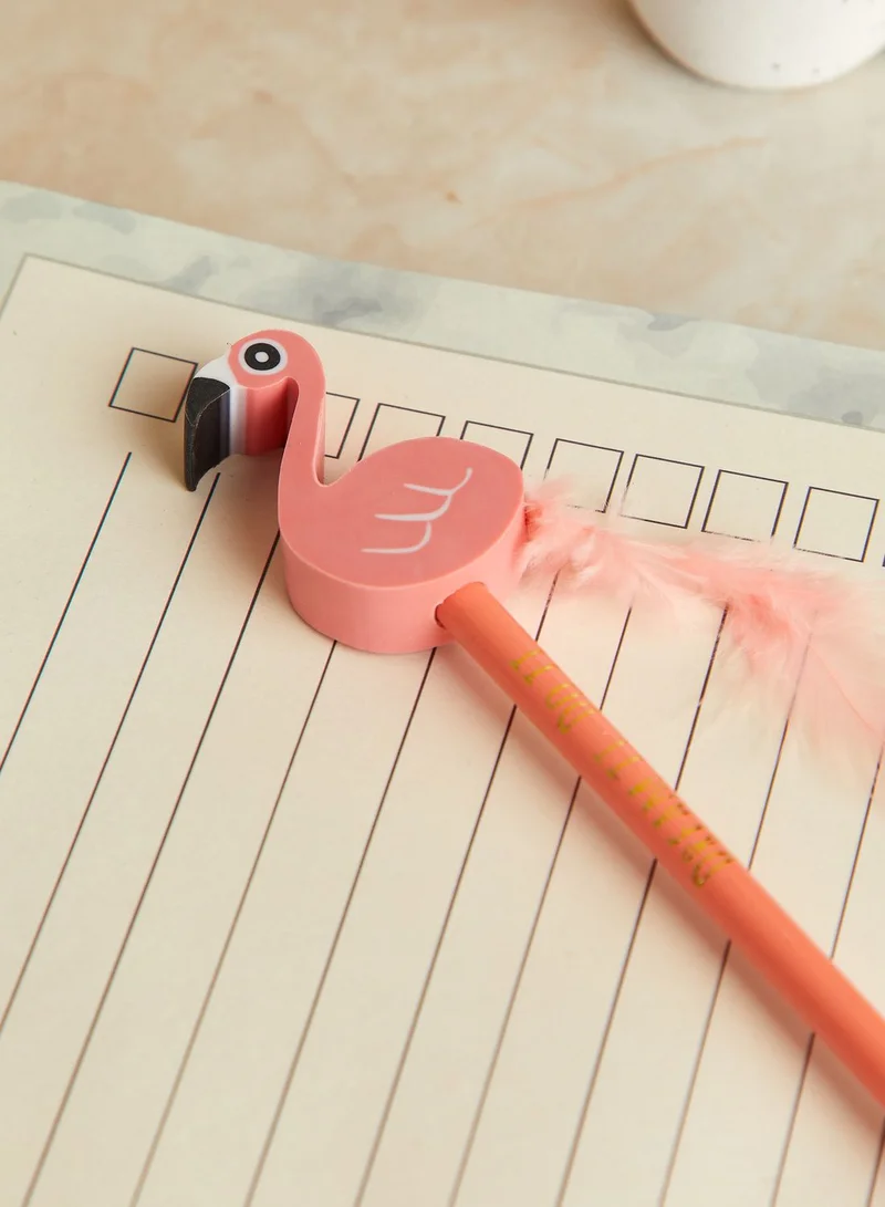 Rice Pencil With Flamingo Eraser