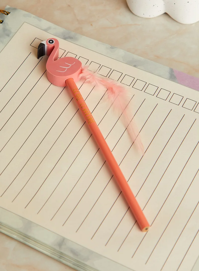 Rice Pencil With Flamingo Eraser