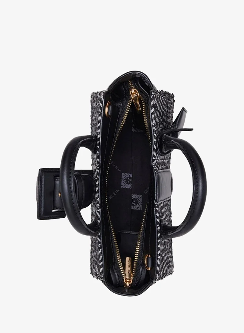 ANNE KLEIN Anne Klein Patterned Buckle Detail Satchel Bag