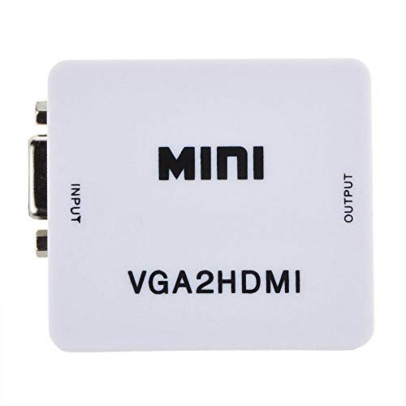 VGA إلى HDMI Full HD Video 1080P Audio Converter Box محول للكمبيوتر المحمول DVD - Image 1