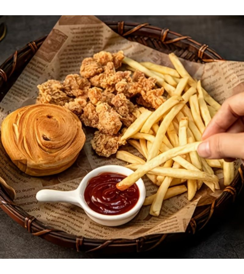 ورق خبز 100 ورقة مقاس 20×15 سم للخبز والشوي والطهي في المقلاة الهوائية وتغليف الطعام - Image 4