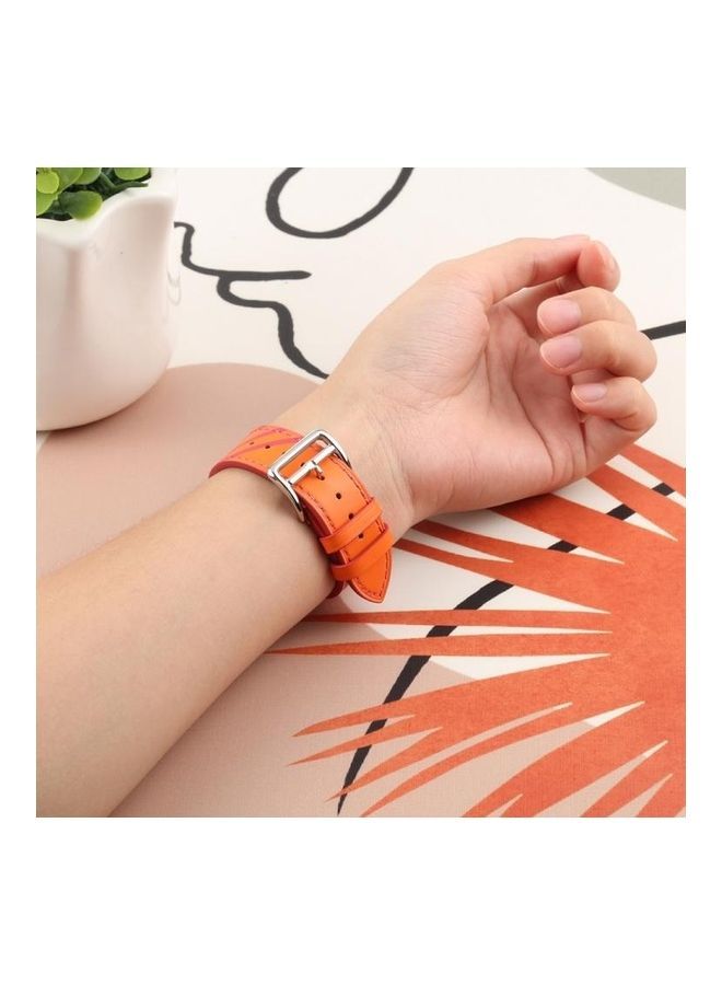 NIBEMINENT Strip Texture Replacement Watchbands For Apple Watch Series 7 45mm/6 & SE 5 4 44mm/3 2 1 42mm Blue Black - Image 3