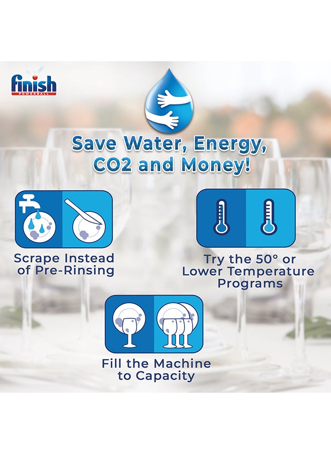Finish - Powerball Dishwasher Detergent All in One Tablets Lemon Sparkle 12 Tabs - Image 1