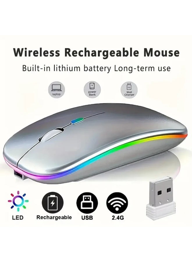 Wireless Gaming Mouse with Bluetooth 5.2 & USB-C Rechargeable Battery - Image 2