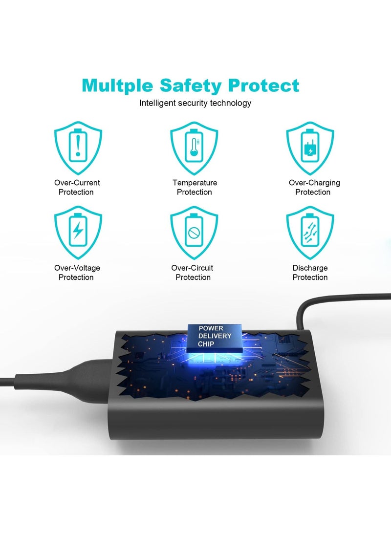 65W/45W USB-C Laptop Charger Compatible with Dell Latitude & XPS, Chromebook 3100 – Type C AC Adapter Power Cord - Image 4