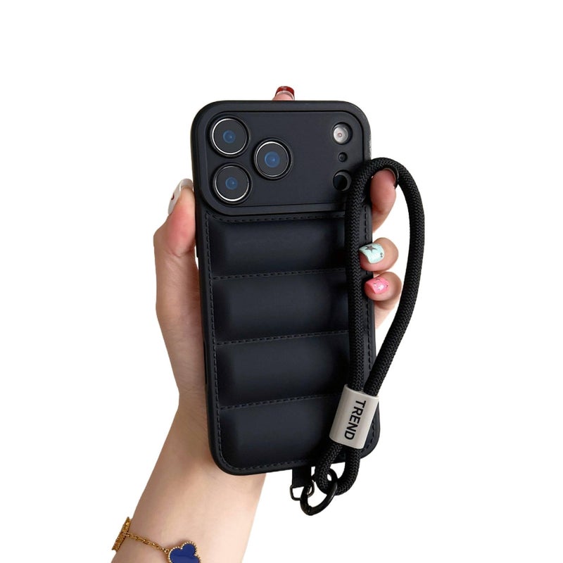 Protective Case | Black | Drop Protection | Lanyard | Shockproof Cover for iPhone 15 / 15 Plus / 15 Pro / 15 Pro Max - Image 1