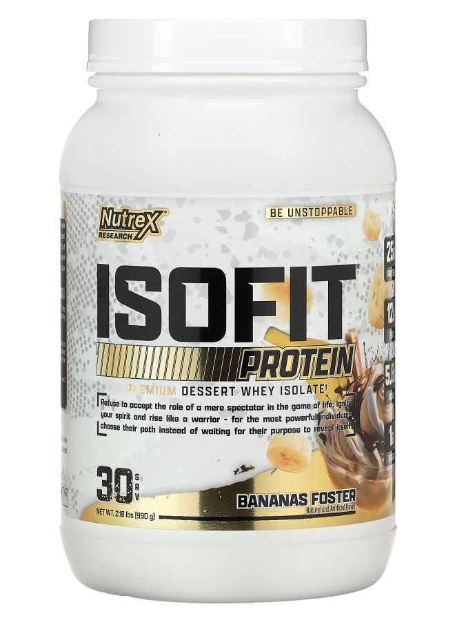 Nutrex Research IsoFit Protein Bananas Foster 2.18 lbs (990 g) - Image 1