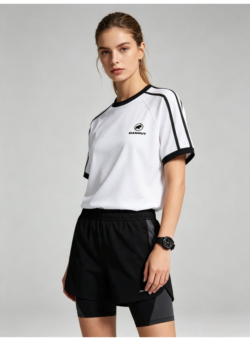 Mammut Men and women contrast striped raglan sleeves loose short sleeve T-shirt - Image 5