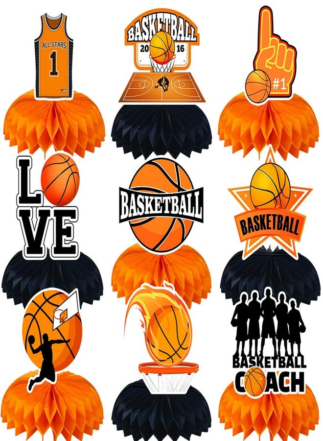 BQK 9 Pcs Basketball Centerpieces Basketball Party Decorations Basketball Table Decorations Basketball Birthday Party Supplies - Image 1