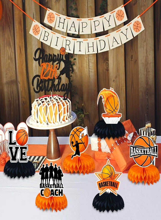 BQK 9 Pcs Basketball Centerpieces Basketball Party Decorations Basketball Table Decorations Basketball Birthday Party Supplies - Image 4