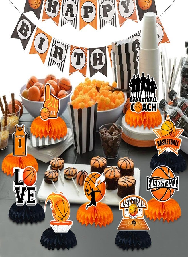 BQK 9 Pcs Basketball Centerpieces Basketball Party Decorations Basketball Table Decorations Basketball Birthday Party Supplies - Image 3