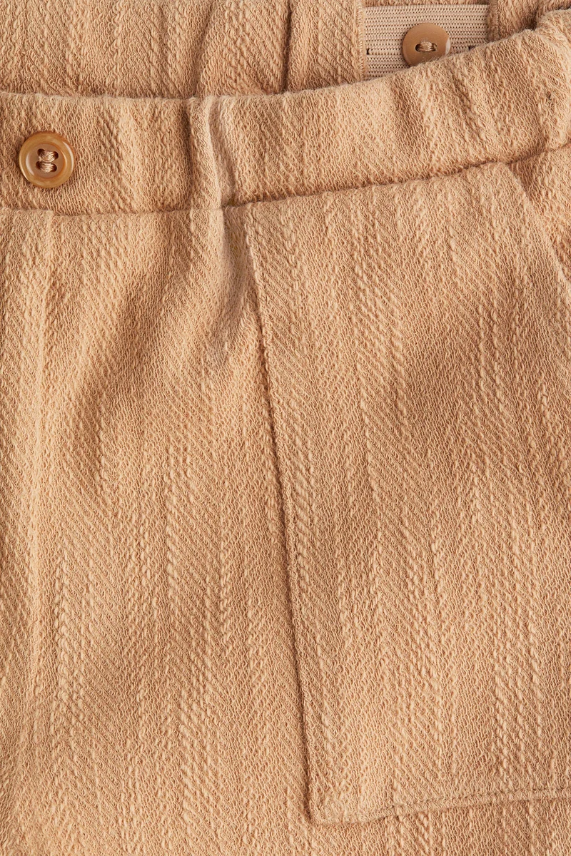 اتش اند ام Textured-jersey shorts