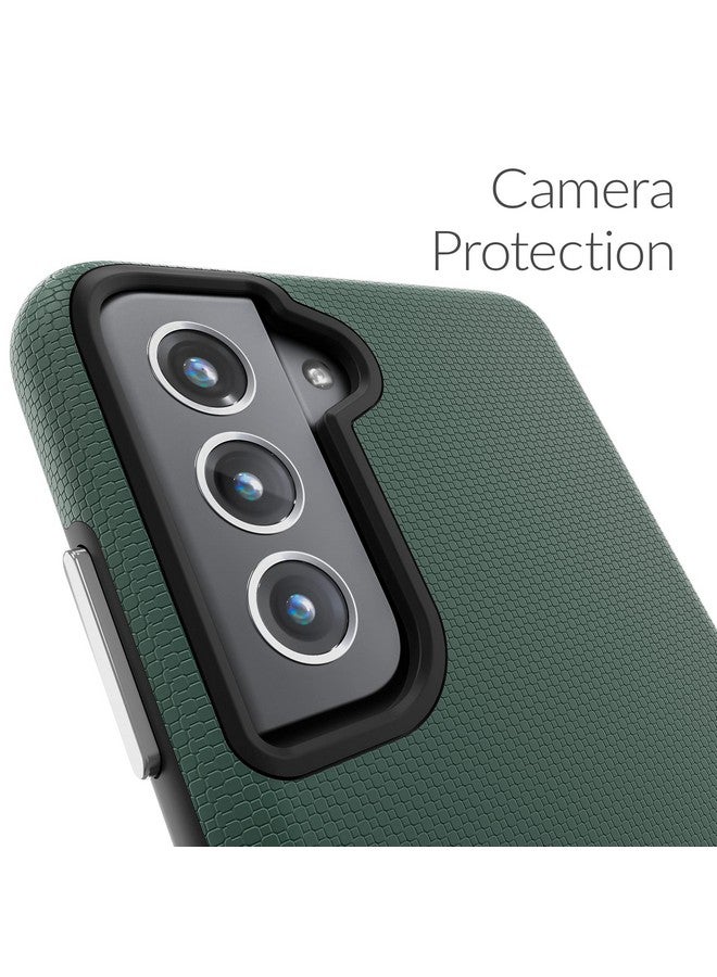 Crave Dual Guard Case, Shockproof Protection Dual Layer for Samsung Galaxy S21 FE, S21 FE 5G - Forest Green - Image 3