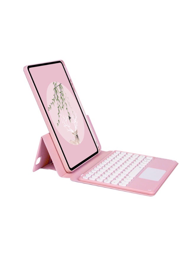 عام غطاء آيباد مغناطيسي عمودي مع لوحة مفاتيح وتاتش باد قابل للفصل، مناسب لآيباد إير الجيلين الخامس والرابع وآيباد برو 11 إنش، مع غطاء خلفي شفاف وحامل للقلم. - Image 2