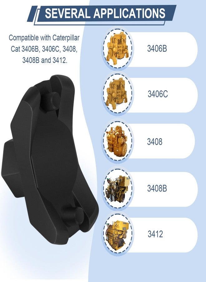 Camoo 1342570 Caterpillar Cat Fuel Injection Nozzle Retainer Spanner Wrench Tool 134-2570 for CAT 3406B, 3406C, 3408, 3408B and 3412 Engine - Image 2