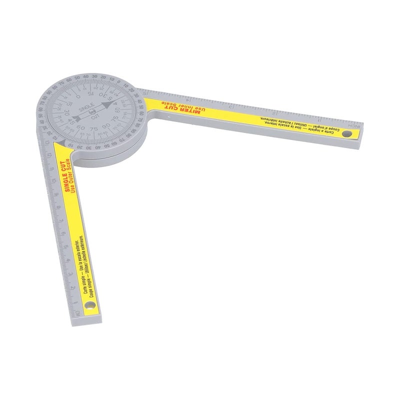 360 Degree Rotatable Miter Saw Protractor Angle Finder with Scales for Carpenters Builders and DIY Woodworking Projects - Image 4