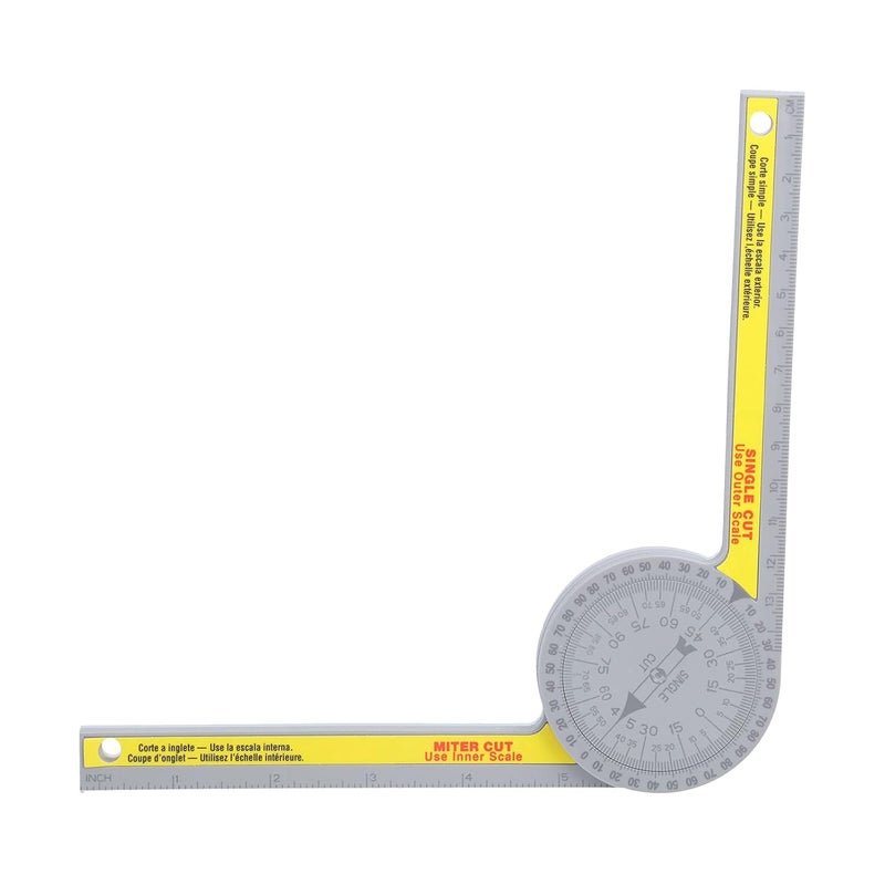 360 Degree Rotatable Miter Saw Protractor Angle Finder with Scales for Carpenters Builders and DIY Woodworking Projects - Image 3