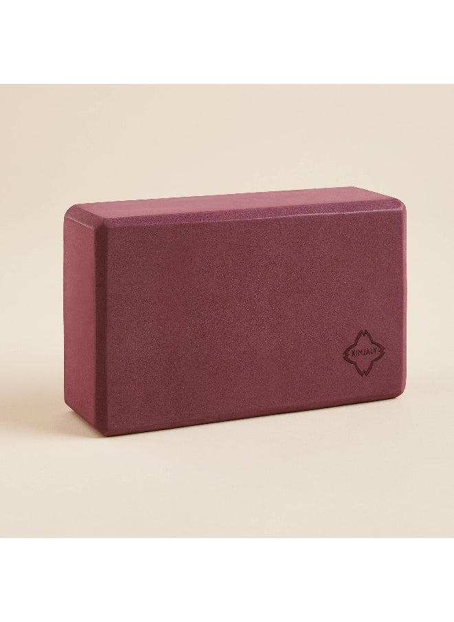 KIMJALY KIMJALY BY DECATHLON,Yoga Foam Block - Burgundy  - Image 1