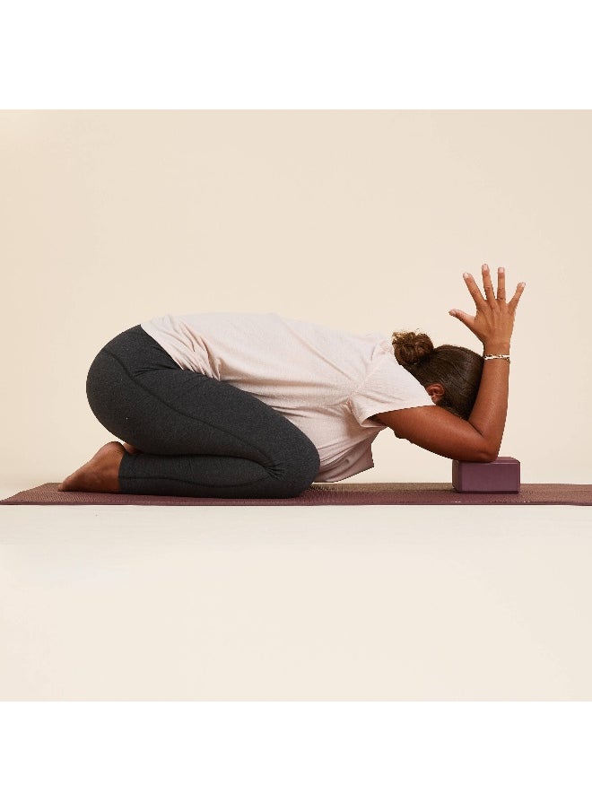 KIMJALY KIMJALY BY DECATHLON,Yoga Foam Block - Burgundy  - Image 2