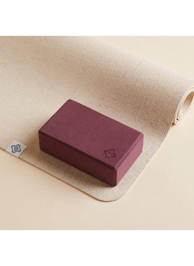 KIMJALY KIMJALY BY DECATHLON,Yoga Foam Block - Burgundy  - Image 3