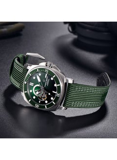 PAGANI DESIGN Men's Automatic Watches Unique Square Stainless Steel Mechanical Wrist Watch for Men Nylon Watchband 200M Waterproof  - Image 5