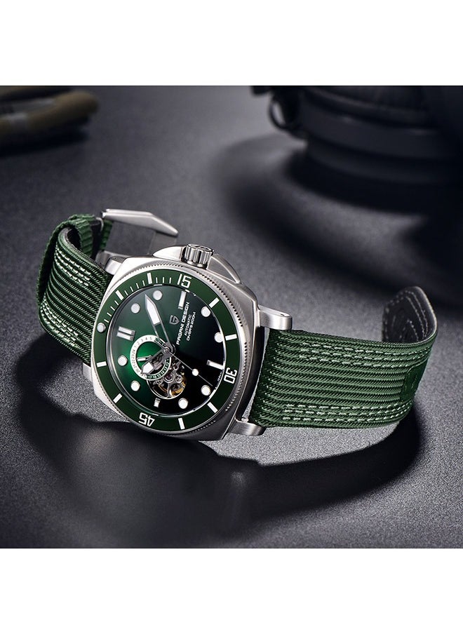 PAGANI DESIGN Men's Automatic Watches Unique Square Stainless Steel Mechanical Wrist Watch for Men Nylon Watchband 200M Waterproof  - Image 5