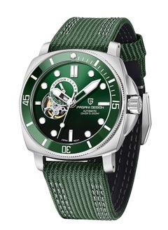 PAGANI DESIGN Men's Automatic Watches Unique Square Stainless Steel Mechanical Wrist Watch for Men Nylon Watchband 200M Waterproof  - Image 1