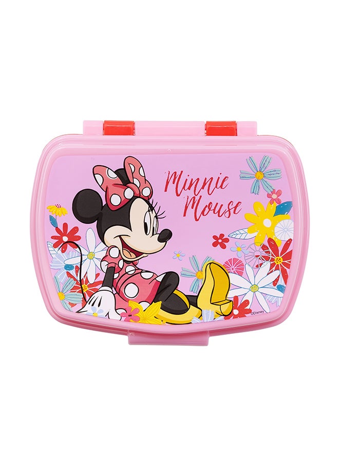 STOR Minnie Mouse Kids Lunch Box Sandwich box with Easy Lock Mechanism  - Image 2
