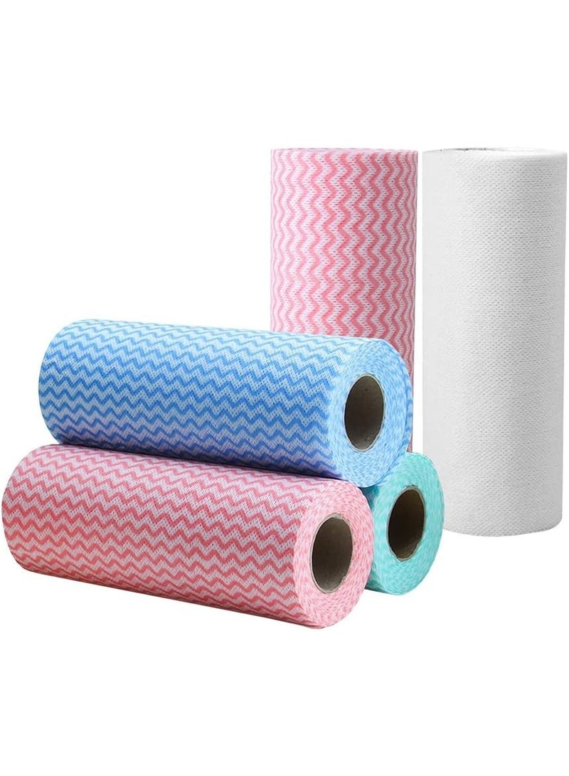 مناشف تنظيف متعددة الأغراض مبللة وجافة - مناشف ورقية من الألياف الدقيقة قابلة لإعادة الاستخدام والغسل، عبوة من 50 قطعة في عبو - Image 3