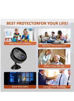 SYOSI Mini Camera with Stand, 1080P HD Hidden Camera Support WiFi, Wireless Security Camera Mini Outdoor/Indoor with Audio,Hidden Camera, Home Surveillance Camera, Infrared Night Vision Dome Camera  - Image 5