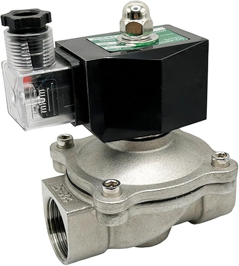 0 5 Inch Normally Closed Electric Solenoid Valve 24V 12V 230V Stainless Steel IP65 DIN Coil NBR SEAL 120VAC OPEN - Image 3