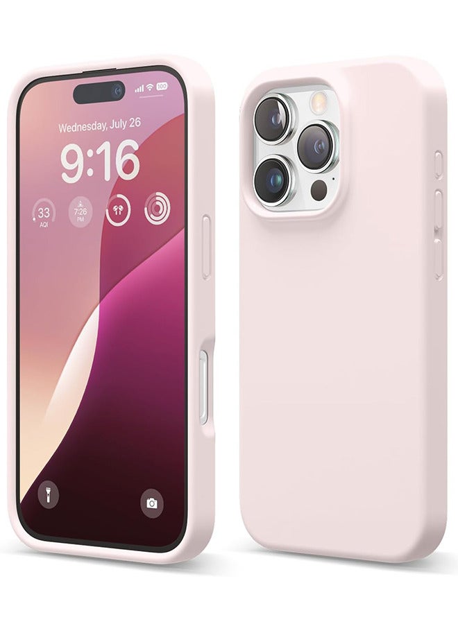 iPhone 16 Pro Max Mobile Case Cover with Soft Liquid Silicone Protection Anti-Scratch Shockproof Accessories with Microfiber Lining,Slim Protective Back Cover with Comfortable Hold Touch Feeling and Anti-fingerprint