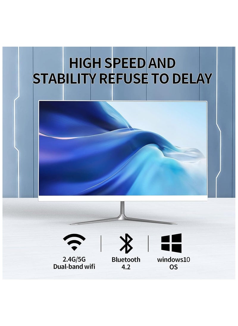 Generic All-in-One Computer, 24 inch All-in-One Desktop Computer with Intel Core I5-3470S CPU 8GB DDR3 256GB SSD 1920 * 1080 Screen White built-in speaker  - Image 3