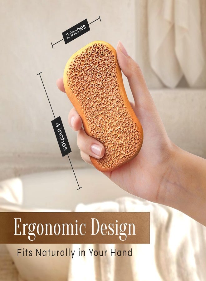 FACON Facón Pumice Stone Exfoliating Foot Scrubber with 2 Sides - 100% Pure Natural Terra Cotta - Removes Calluses & Dead Skin (The Contender) - Image 4