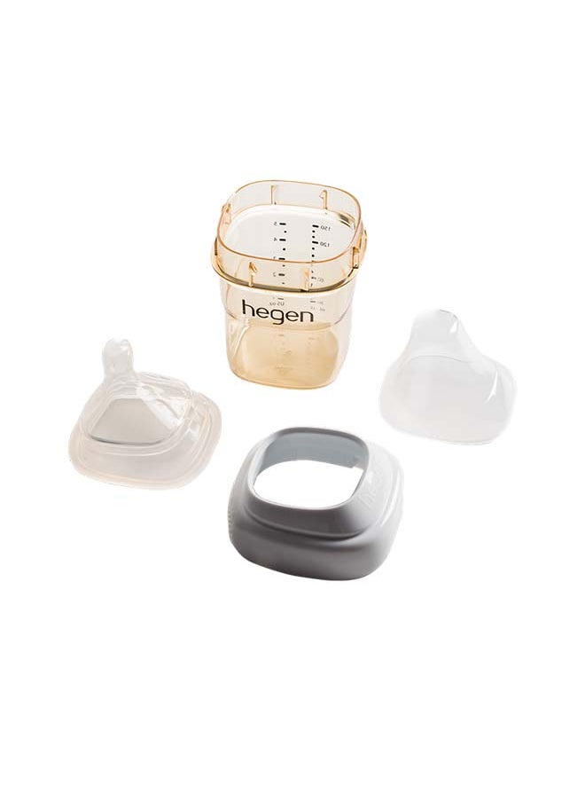 hegen Feeding Bottle PPSU with Slow Flow Teat, 1 to 3 Months - 150 ml  - Image 2