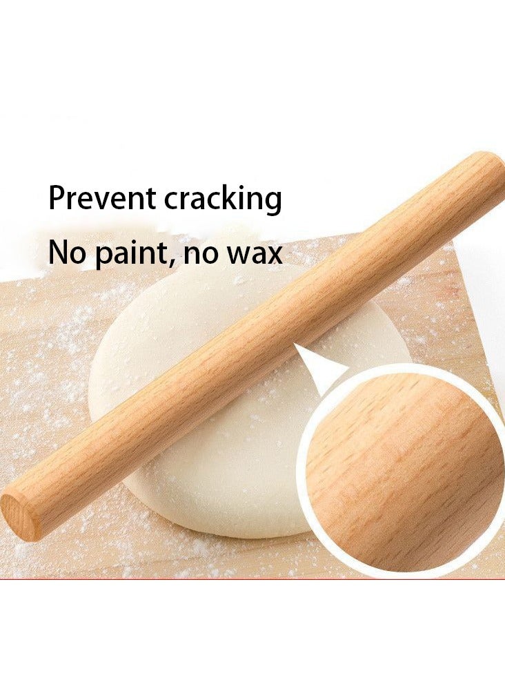 Household rolling pin Rolling pin Solid wood dumpling wrapper baking rolling pin non-stick rolling pin - Image 4