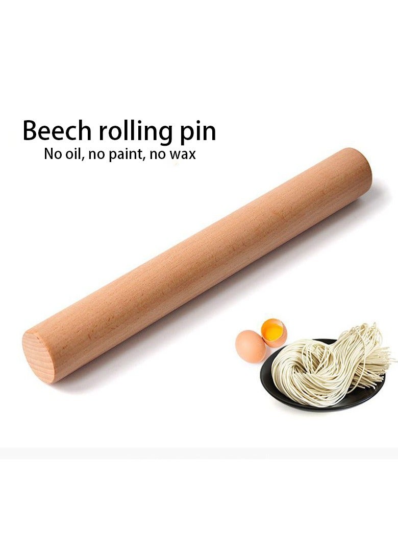 Household rolling pin Rolling pin Solid wood dumpling wrapper baking rolling pin non-stick rolling pin - Image 5