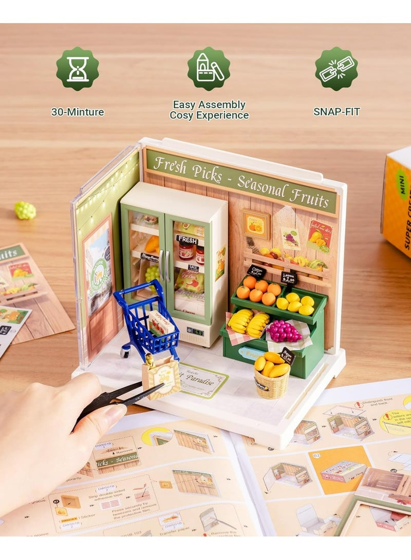 ROBOTIME 3D PUZZLE Rolife Nature Energy Fruits DIY Miniature House DWS01B - Image 4