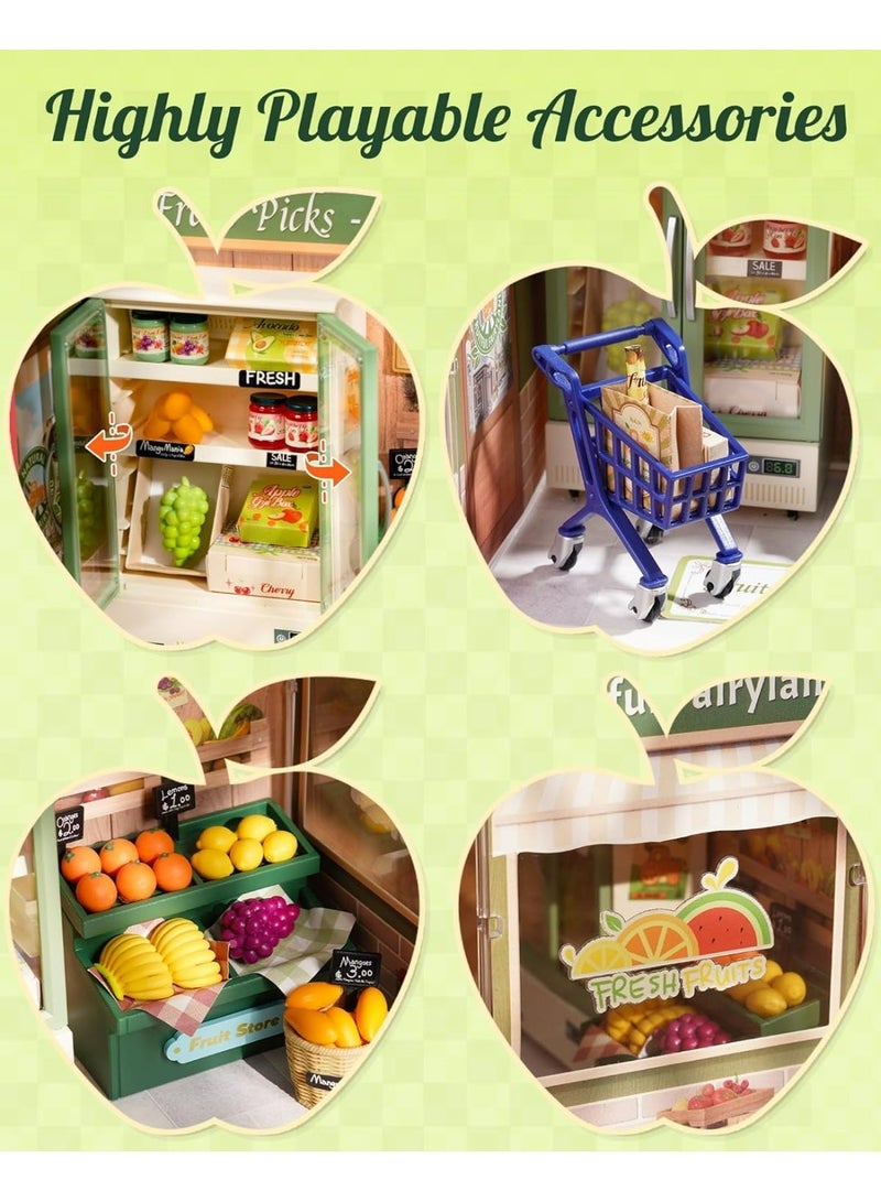 ROBOTIME 3D PUZZLE Rolife Nature Energy Fruits DIY Miniature House DWS01B - Image 5