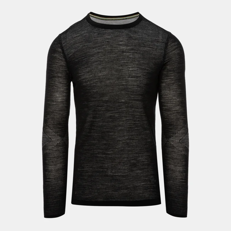 Smartwool Black Men's Intraknit Thermal Merino Base Layer Top for Men | Best Price UAE