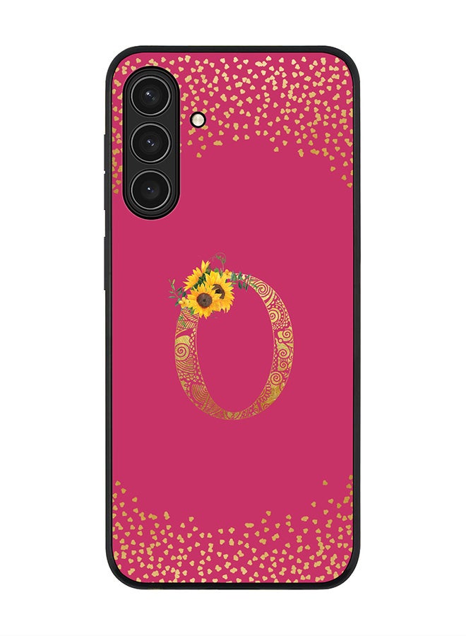 Stylizedd For Samsung Galaxy A26 5G Case,Slim fit Camera Protection, Shockproof Thin Phone cover  - Custom Floral Monogram - O ( Deep Pink ) - Image 1