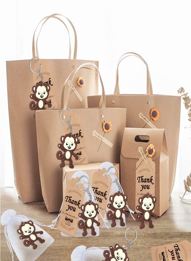 Elecrainbow 24 Pack Monkey Keyring Pack Party Favor for Monkey Lover, Guest Return Gift, Jungle Animal Themed Party, Birthday - Image 5