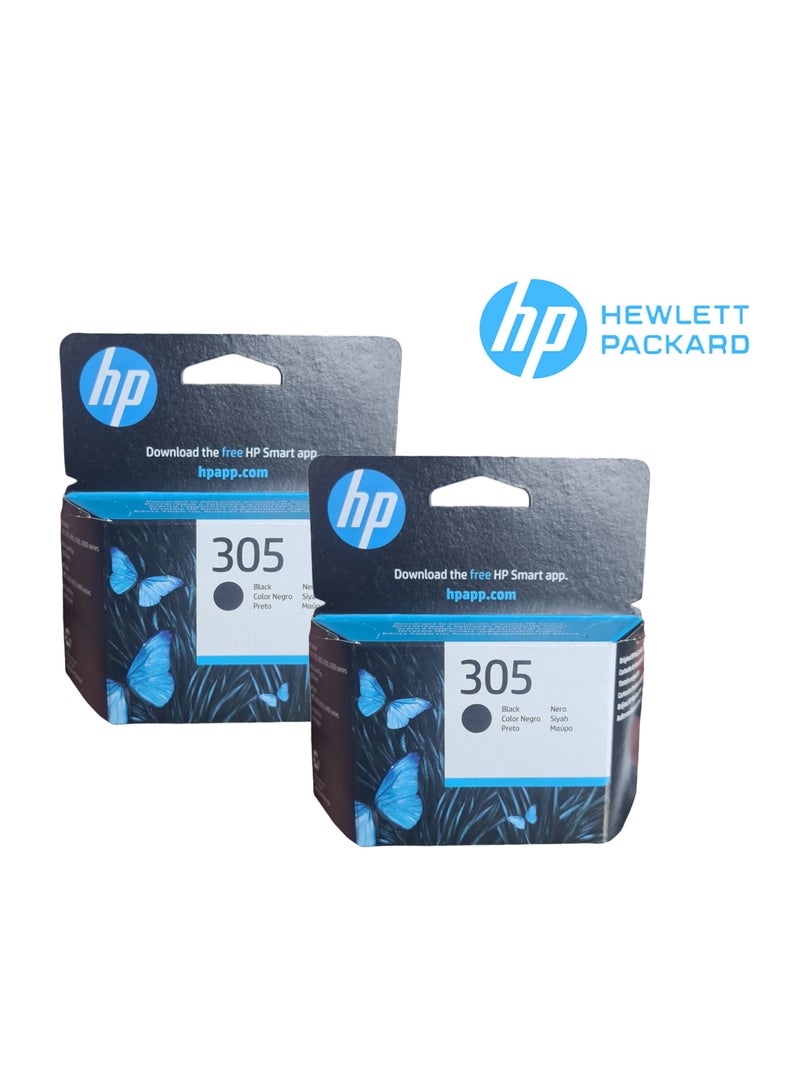 305 Original Ink Cartridge Black | Works with HP Deskjet 2300, 2700, Hp Deskjet Plus Series 4100, Hp Envy 6010 Series, Hp Deskjet Envy Pro 6400 Series Black