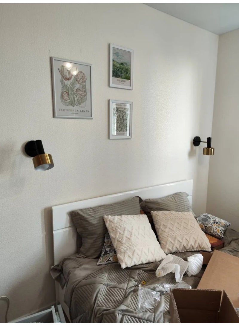 Wmlamz Cordless Battery Powered Stylish Wall Sconce with Remote Control, Smart Wiring Free Wall Sconce for Study Porch Staircase Bedroom - Image 3