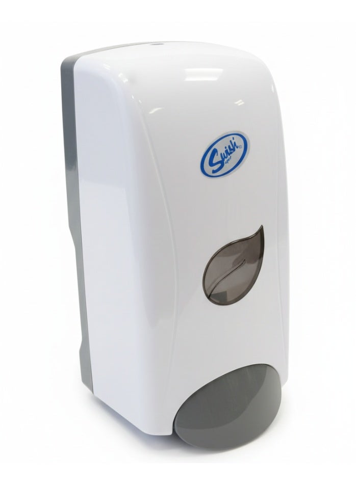 Swish Super Liquid Soap Dispenser 1000ml, Manual Hand Wash, Refillable Tank, White - Image 3