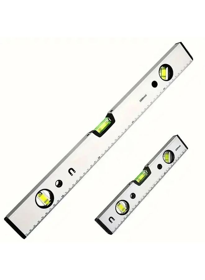 Magnetic Level Ruler 19 68inch Stainless Steel Aluminum Alloy Tip 45 90 Degree Angle - Image 2