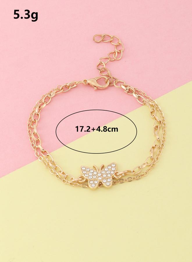 Take Two Girls Butterfly Charm Anklet - Image 5