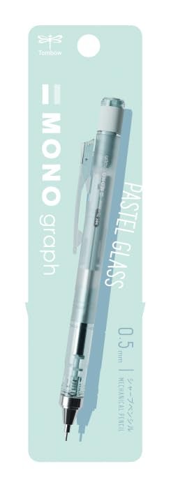 Tombow Tombow Mechanicai Pencil Mono Graph Features Innovative ShakeMechanism MONO Eraser LIMITED EDITION Pastel Glass Color 05mm Blue - Image 1